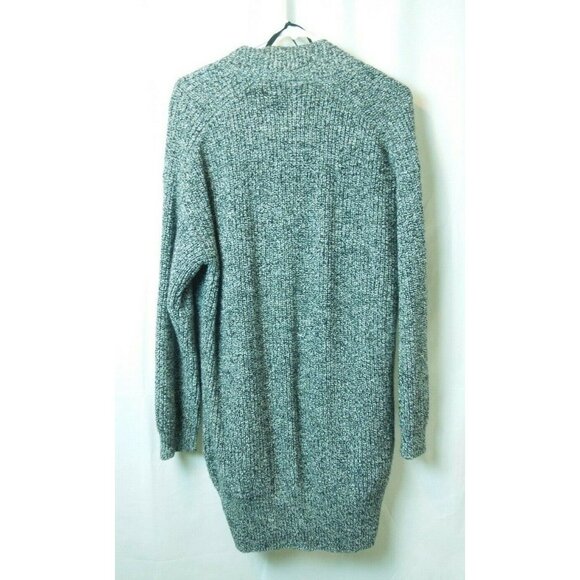 Women's Gap Black White Long Thick Knitted Cardigan w/ Gold Buttons Size XS/S - Picture 6 of 6